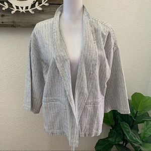 Eileen Fisher organic linen cotton blazer size XL